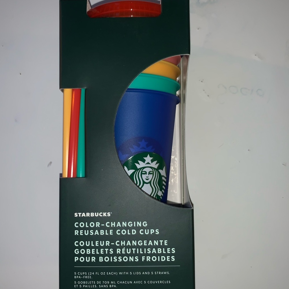 Starbucks color-changing reuseable cups